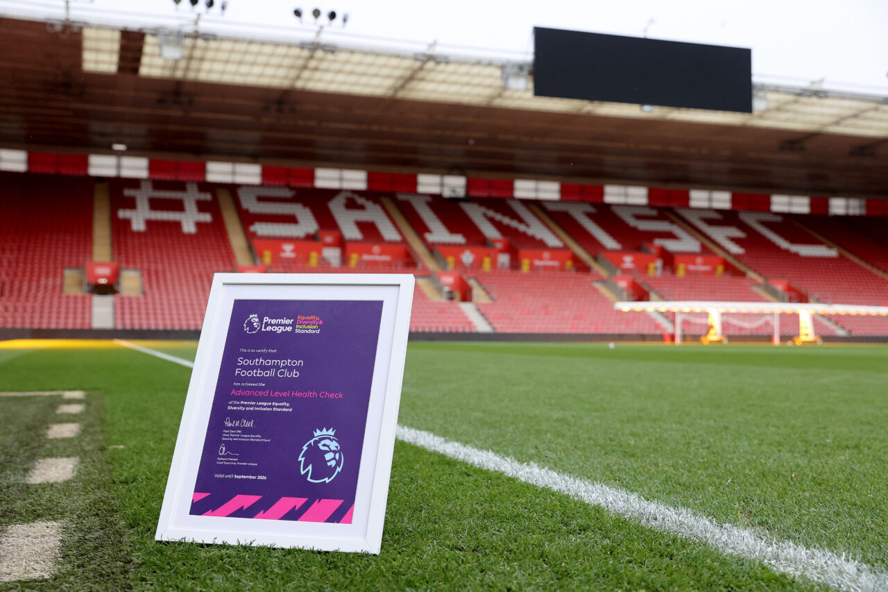 Southampton Football Club has been recognised for its dedication to Equality, Diversity and Inclusion