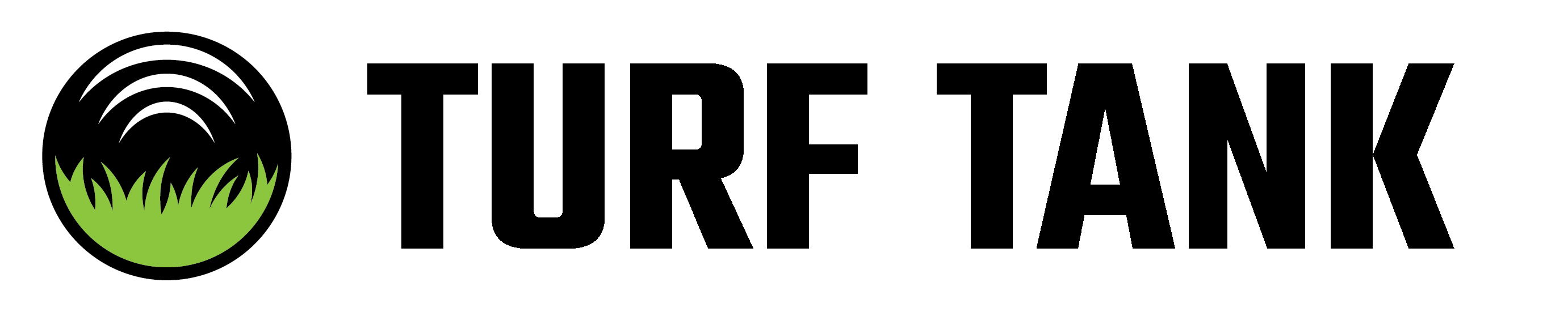 Turf Tank logo - dark bg